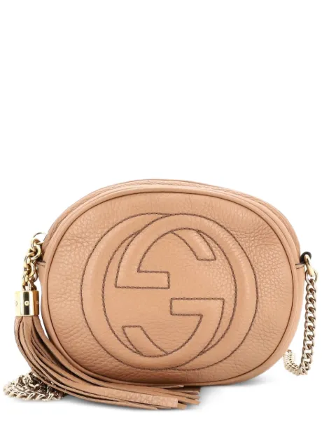 Gucci Pre-Owned Soho Chain Bag Leather Mini crossbody bag Neutrals KZJ61PNU9Q0O0LSE