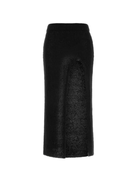 Alanui Island Memories skirt Black LWHL02CR26KNI0011010