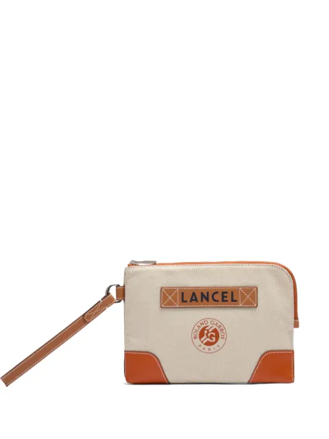 Lancel x Roland Garros zip pouch Neutrals A14115HMTU