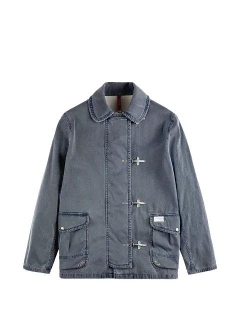 Fay toggle collared jacket Blue MAM1352096LZH1