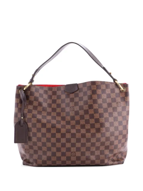 Louis Vuitton Pre-Owned Graceful Handbag Damier MM hobo bag Brown 3FIG7T53XY34UEF5