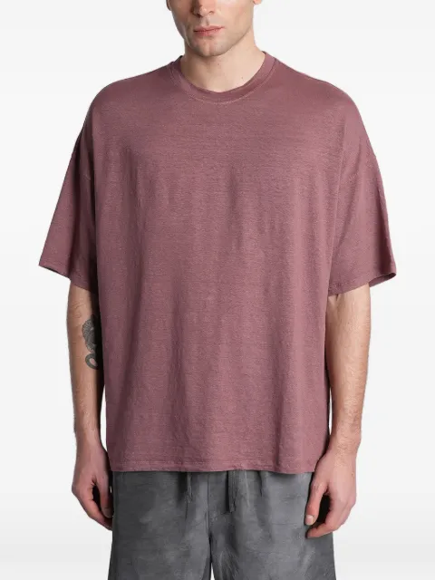 Roberto Collina short-sleeve linen T-shirt Red 261MYA70221