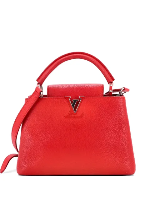 Louis Vuitton Pre-Owned Capucines Bag Leather BB satchel Red ECEUDV1K3CTZEN3U