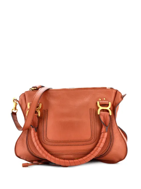 Chloé Pre-Owned Marcie Leather Small satchel Brown EXOK0TT0HH8GBY3H