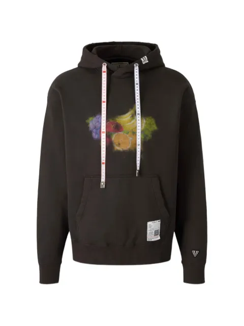 Maison MIHARA YASUHIRO fruit-graphic hoodie Black J16HD781