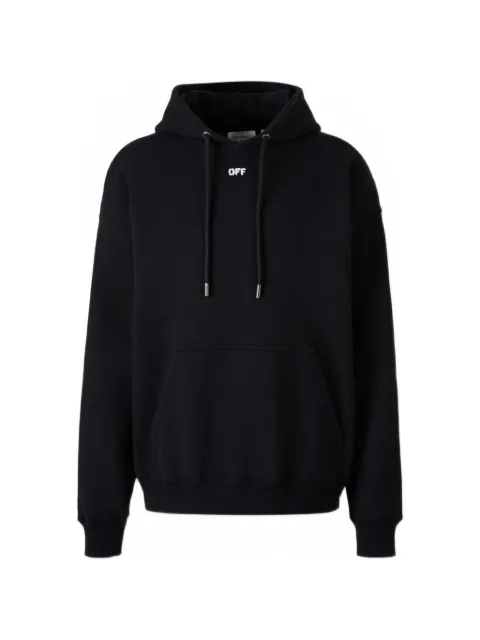 Off-White graphic hoodie Black OMBB085S26FLE00K
