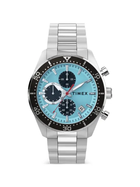 TIMEX Ridgefield chronograph 42mm watch Blue TW2Y62200