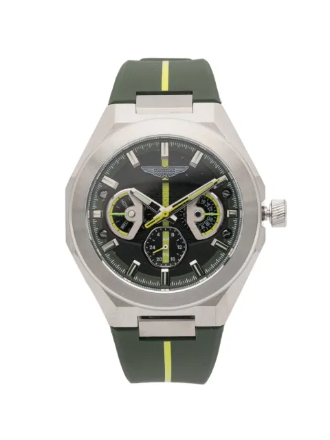 Aston Martin Watches logo-detail 42mm watch Green MTRI2S601