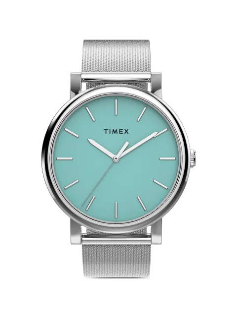 TIMEX round-face 38mm watch Blue TW2Y69000
