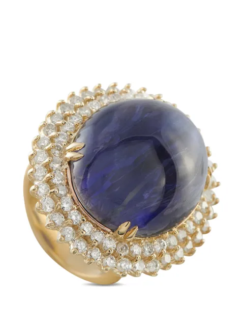 LB Exclusive diamond iolite ring Gold MF10020526