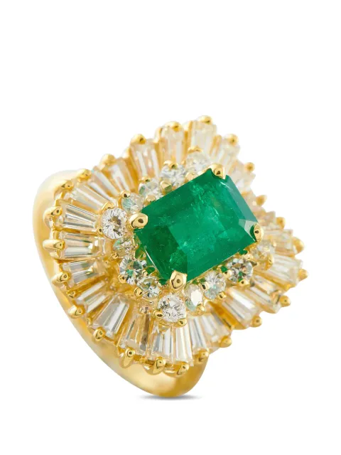 LB Exclusive diamond and Emerald ring Gold MF05020526