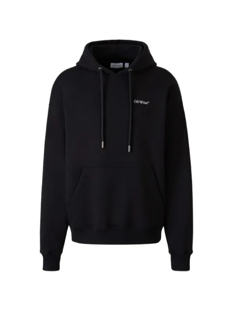 Off-White logo hoodie Black OMBB085S26FLE00A001