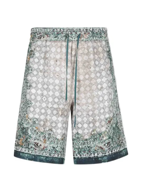 AMIRI printed bermuda shorts Green AMBMSO1036