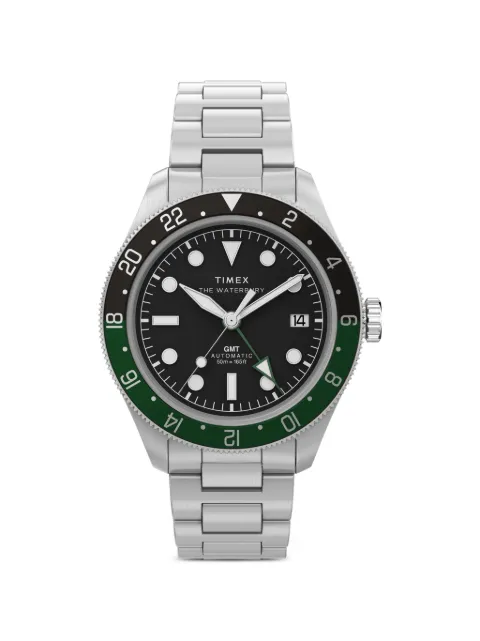 TIMEX Waterbury Heritage GMT 41.5mm watch Black TW2Y60800