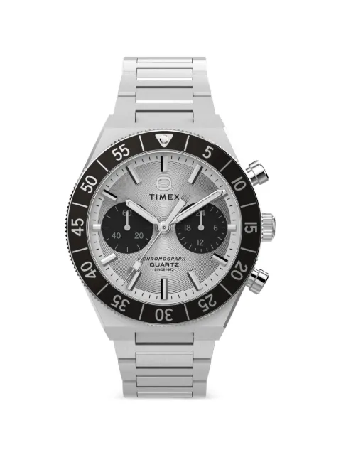 TIMEX Q Timex Continental chronograph 40mm watch Silver TW2Y55800