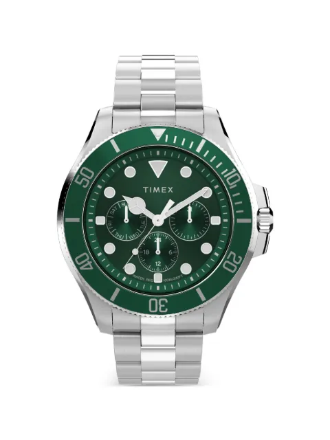 TIMEX Harborside Coast multifunction 43mm watch Green TW2Y33200