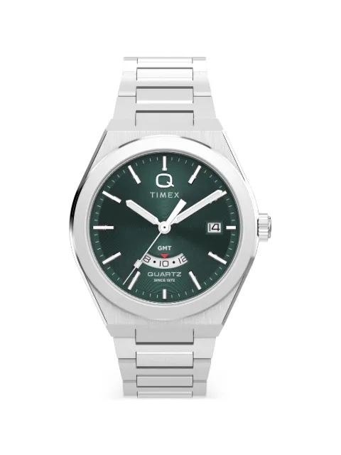TIMEX Q GMT 38mm watch Green TW2Y24800