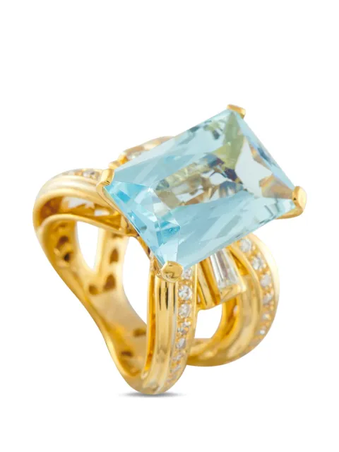 LB Exclusive aquamarine and diamond ring Gold MF01020626