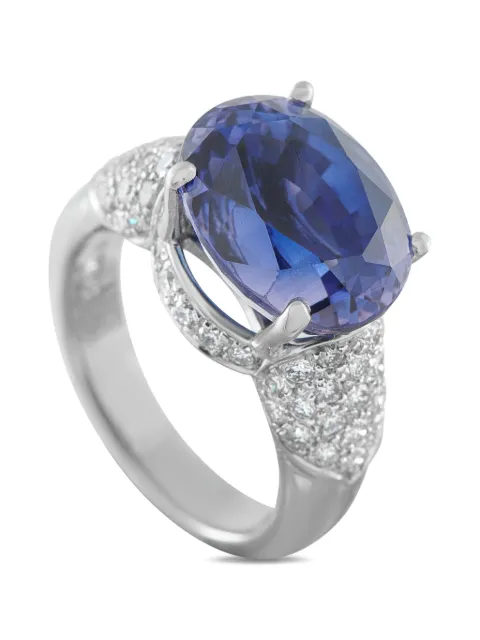 LB Exclusive tanzanite and diamond ring Silver MF19020326