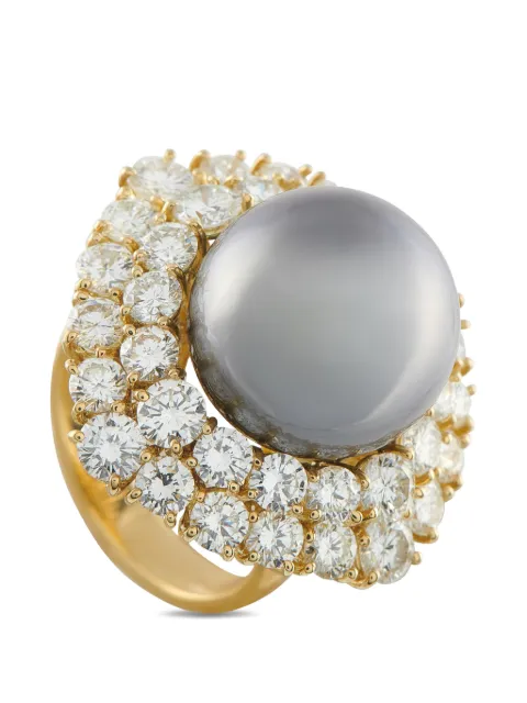 LB Exclusive diamond and pearl ring Gold MF47020526