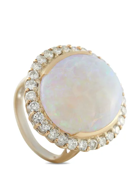 LB Exclusive diamond opal embellished ring Gold MF26020526