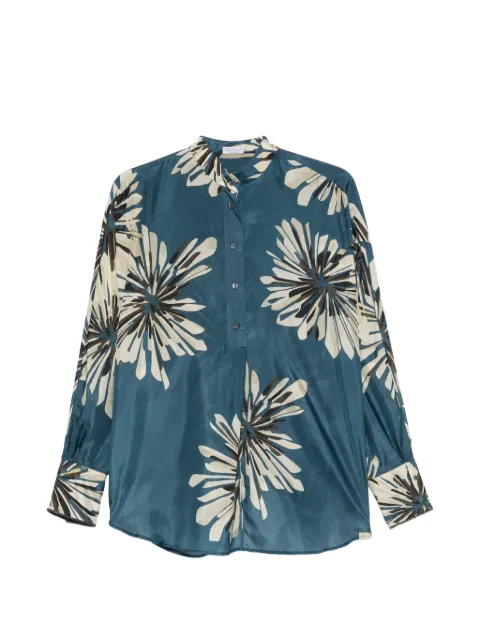 Brunello Cucinelli floral-print blouse Blue MQ967RH201C011