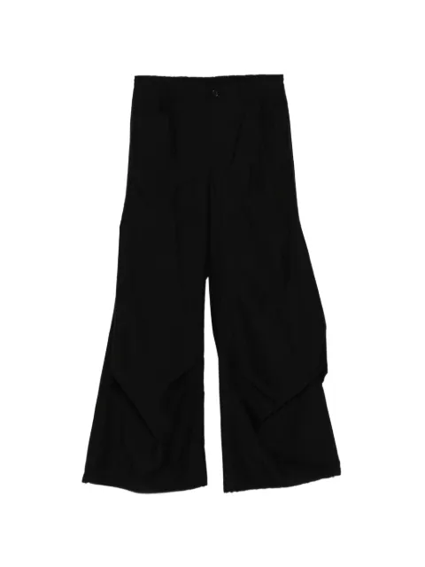 SONGZIO bias drape flare pants Black M12PT710