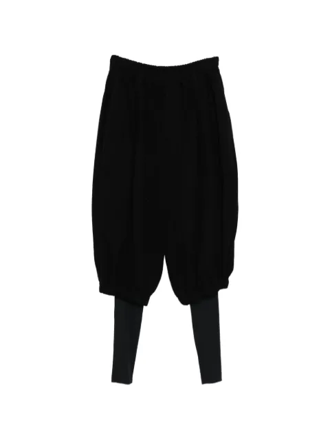 SONGZIO bias sarouel sweat pants Black M12PT719BK