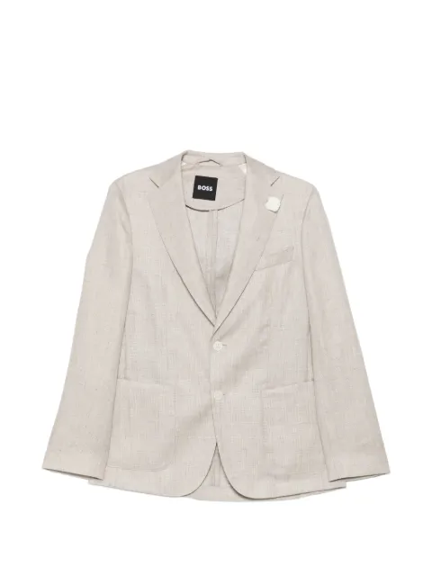 BOSS Hanry two-button blazer Neutrals 50561902