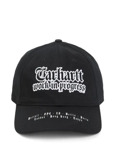 Carhartt WIP embroidered logo baseball cap Black I036341