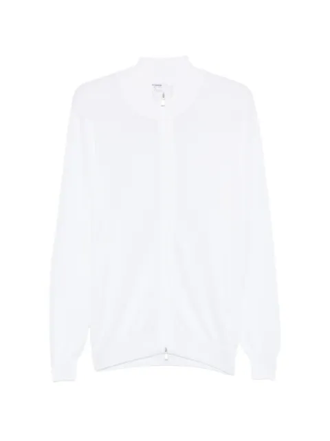 Gran Sasso zip-up cotton cardigan White 5717820678002