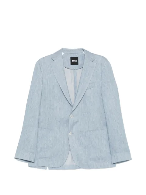 BOSS chest-pocket blazer Blue 50561906