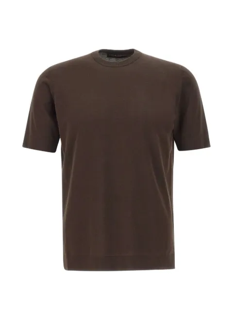 Filippo De Laurentiis ribbed short-sleeve T-shirt Brown TS0MCCR14R190