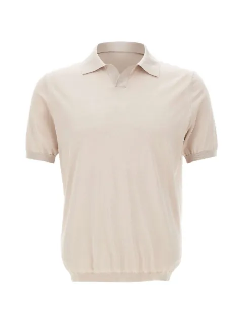 Kangra ribbed V-neck T-shirt Neutrals 300423060