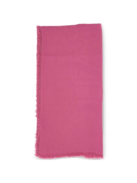 Max Mara jacquard fringed-trim scarf Pink 2614541012600