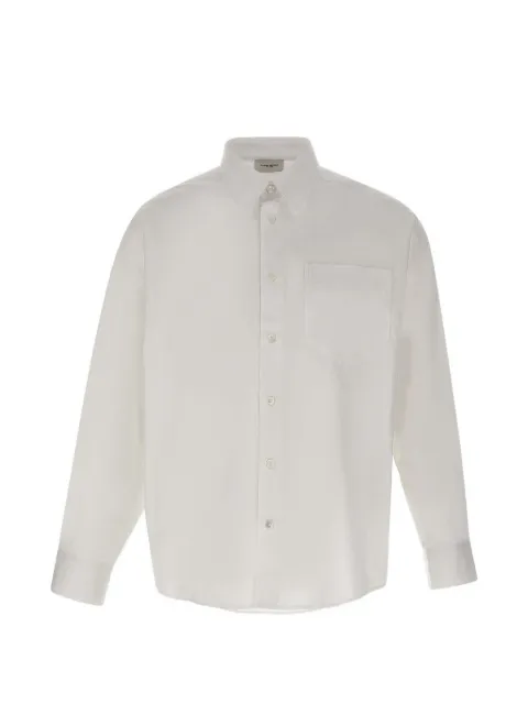 Paolo Pecora long-sleeve patch-pocket shirt White G08101871101