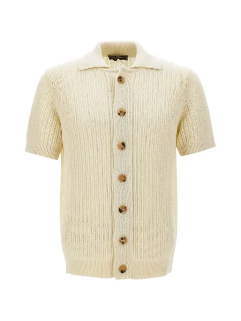 Filippo De Laurentiis textured knit shirt Neutrals CA3MCCM7HC021