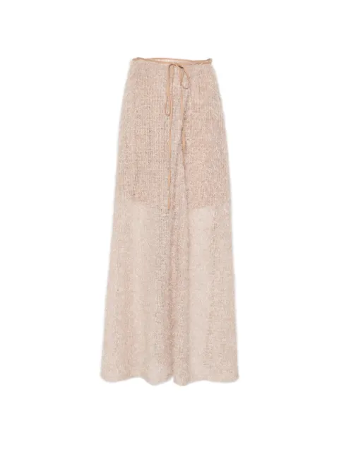 Alysi tie waist skirt Neutrals 116027P6225
