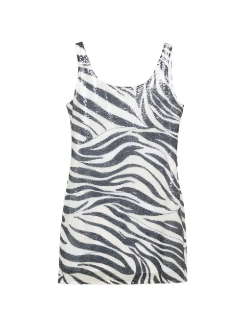 Marella Nigella zebra-print mini dress White NIGELLA