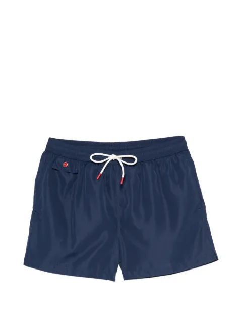 Kiton drawstring swim shorts Blue UCOM010K0741H13007