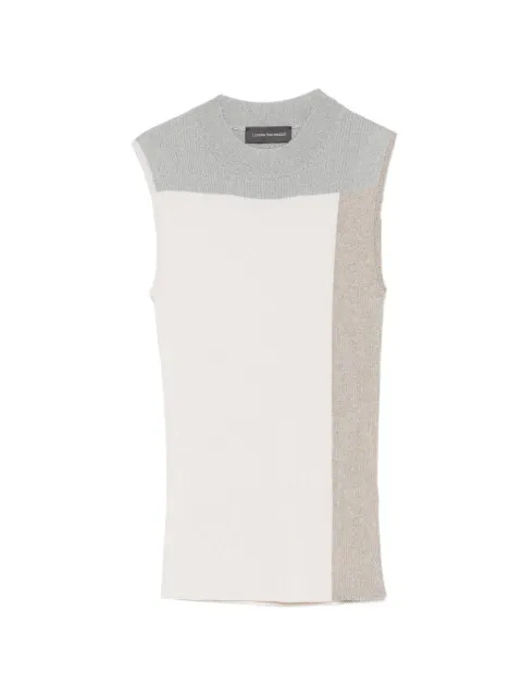 Lorena Antoniazzi colour-block tank top Neutrals P26129TM39A2435
