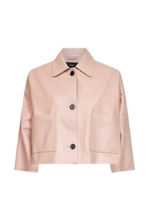 Arma pocket leather jacket Pink 003L26108502
