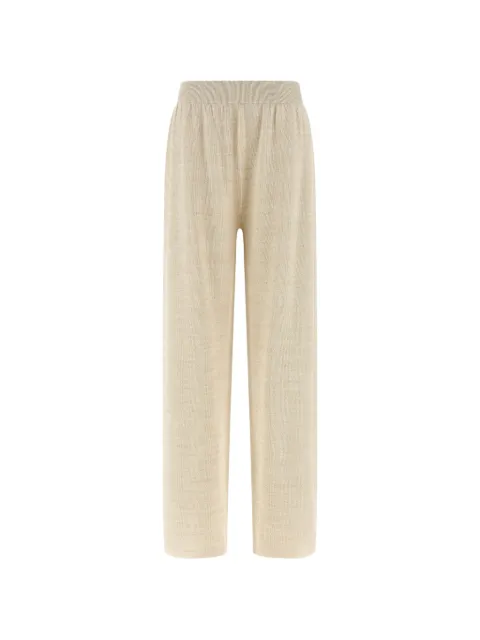 Fabiana Filippi lamé-thread trousers Neutrals PAD276F351M2200145