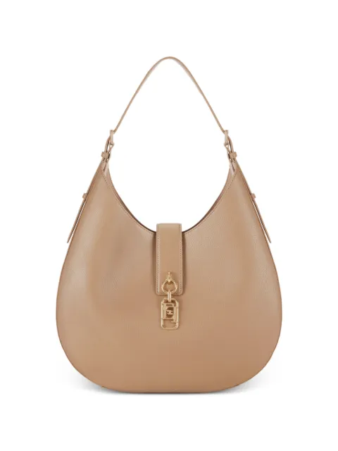 Elisabetta Franchi round bag with charm Neutrals BS06A62E2