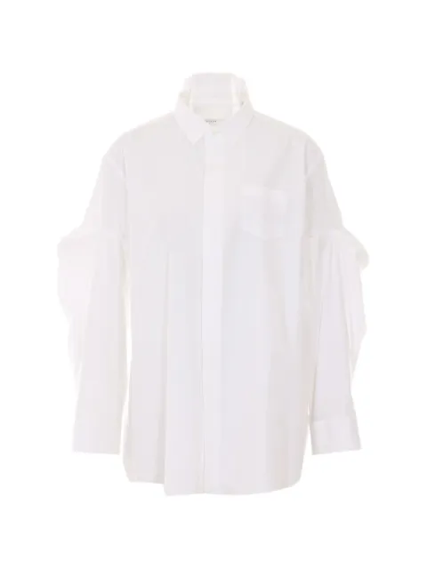 sacai frontal buttons oversize shirt White 2608394