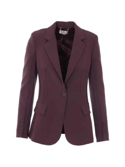 Elisabetta Franchi double-breasted v-neck jacket Purple GI21661E2
