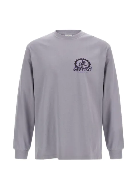 Gramicci logo-print long-sleeve sweatshirt Purple G6SUT101