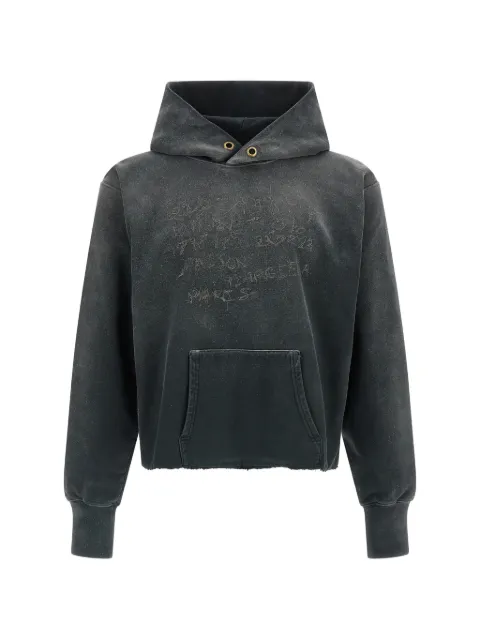 Maison Margiela logo-embroidered hoodie Grey S51GU0142S25520972