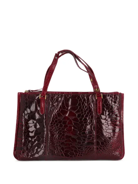 Vintage croc-embossed shoulder bag Red WCV3005202545