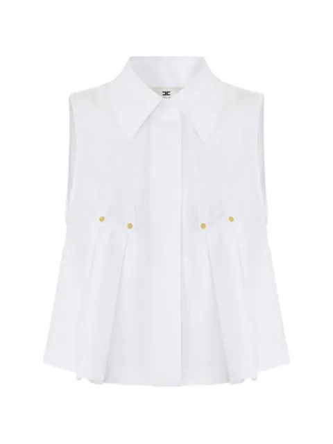 Elisabetta Franchi cotton poplin shirt White CA16362E2